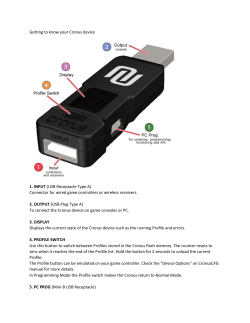 Getting to know your Cronus device