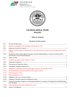 colorado medical board policies - Compassionate Certification