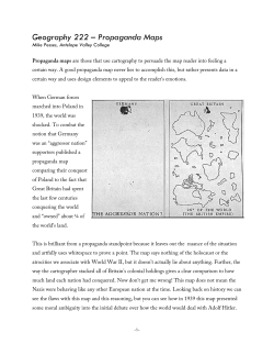 Geography 222 &ndash; Propaganda Maps