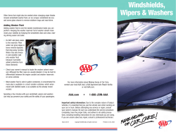AAA Make Sense of Car Care - Windshields