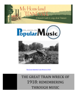 Great Train Wreck of 1918 - Center for Popular Music