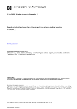 Islamic criminal law in northern Nigeria