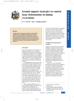 Ground support strategies to control large deformations in