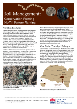 Soil Management: Conservation Farming No