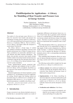 FluidDissipation for Applications a Library for Modelling of Heat