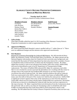alamance county historic properties commission regular meeting