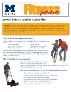Aerobic Physical Activity Action Plan.indd