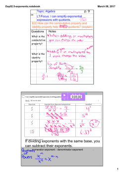 If dividing exponents with the same base, you can subtract their