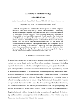 A Theory of Protest Voting