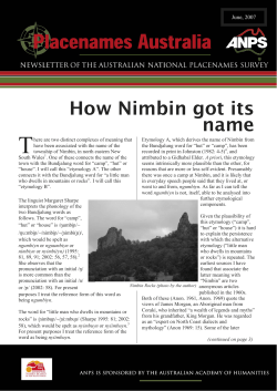 How Nimbin got its name