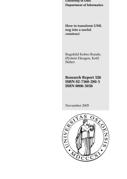 Research Report 326 ISBN 82-7368-280-3 ISSN 0806-3036