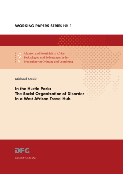 in the Hustle Park: The social organization of Disorder in