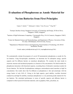 Evaluation of Phosphorene as Anode Material for Na
