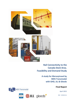 Canada Dock Rail Connectivity Study 2015