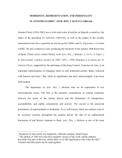 MODERNITY, REPRESENTATION, AND PERSONALITY