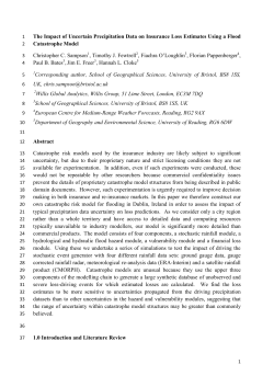 The Impact of Uncertain Precipitation Data on Insurance