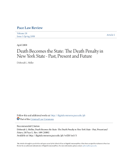 The Death Penalty in New York State