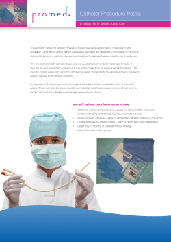 Catheter Procedure Packs - Thermo Fisher Scientific