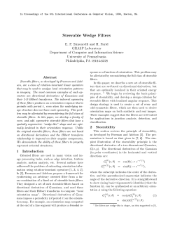 Steerable Wedge Filters