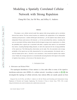 Modeling a Spatially Correlated Cellular Network