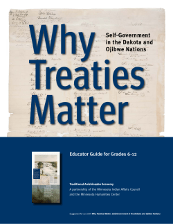 Traditional Anishinaabe Economy