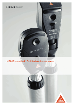 HEINE Hand-held Ophthalmic Instruments