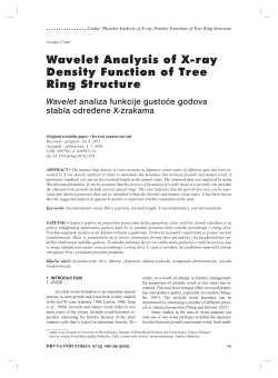 Wavelet Analysis of X-ray Density Function of Tree Ring Structure