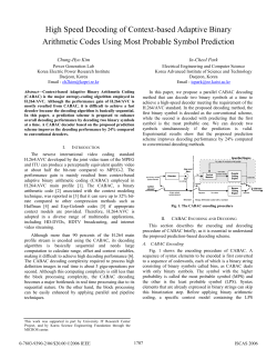 High Speed Decoding of Context-based