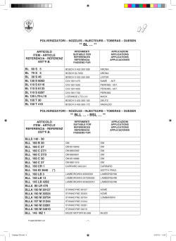 Catalogo polverizzatori