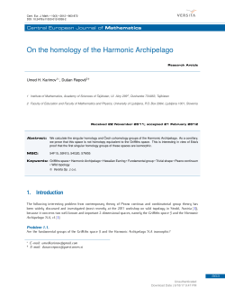 On the homology of the Harmonic Archipelago