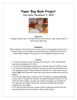 Paper Bag Book Project