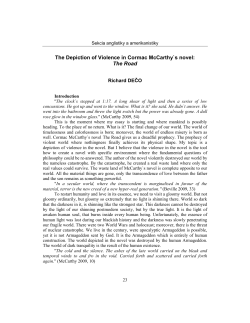 The Depiction of Violence in Cormac McCarthy`s novel: The Road