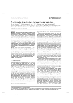 A soft kinetic data structure for lesion border detection