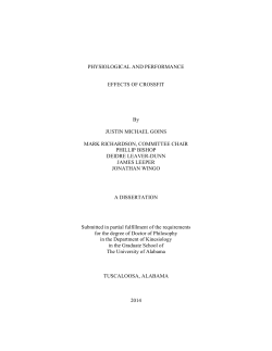 physiological and performance effects of crossfit justin