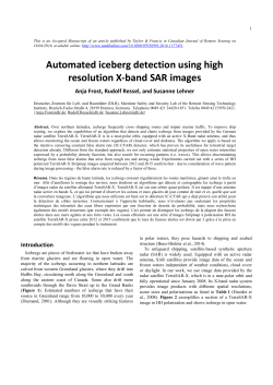 Automated iceberg detection using high resolution X