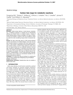 Carbon fate maps for metabolic reactions