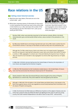 Race relations in the US