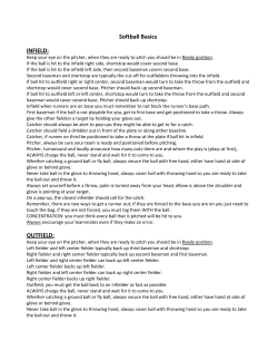 Softball Basics INFIELD - Penn Hills Girls Softball Association
