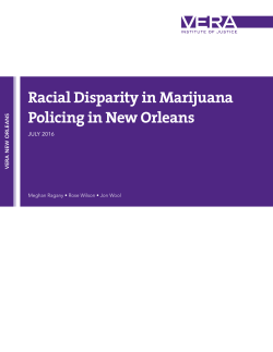 Racial Disparity in Marijuana Policing in New Orleans