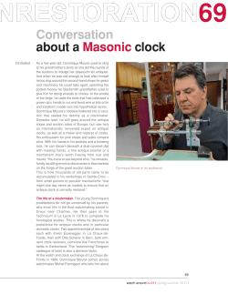 Conversation about a Masonic clock