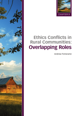 Ethics Conflicts in Rural Communities: Overlapping Roles