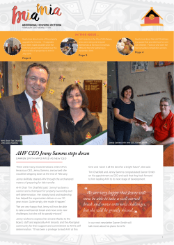 AHV CEO Jenny Samms steps down