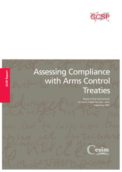 Assessing Compliance with Arms Control Treaties