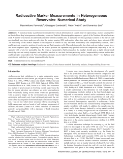 Radioactive Marker Measurements in Heterogeneous