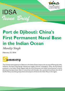 Issue Brief - Institute for Defence Studies and Analyses