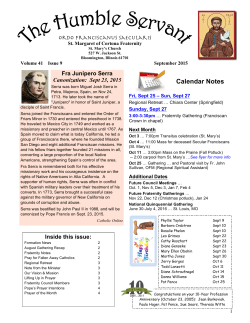 September Newsletter 2015 - St. Mary`s Parish &ndash; Bloomington, IL