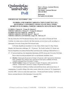 Quinnipiac University Poll