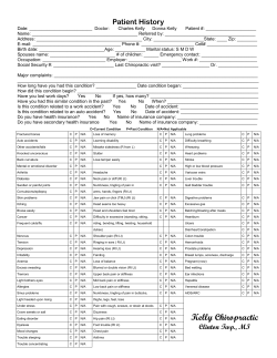 New Patient Forms - Kelly Chiropractic