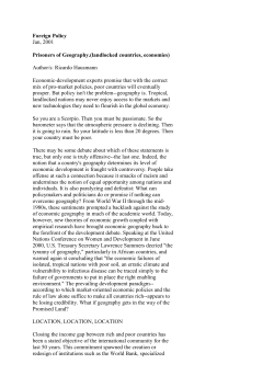 Foreign Policy Jan, 2001 Prisoners of Geography.(landlocked