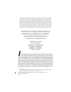 Estimating True Changes When Categorical Panel Data Are